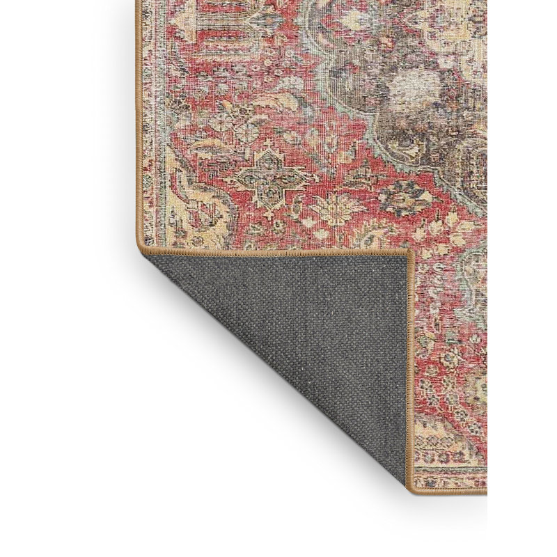 Tapis oriental rouge / beige / brun, Rectangle 4 pi x 6 pi