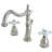Kingston Brass Heritage Two-Handle 3-Hole Deck Mount Widespread Bathroom Faucet with Pop-Up Drain-29272858