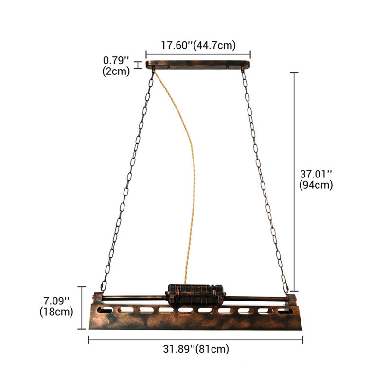 Luminaire suspendu 4 lumières Raghi