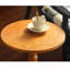 Table d'appoint ronde avec plateau de table massif et pieds en bois
