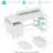 White Computer Desk With File Drawers Cabinet, Writing Study Gaming Desks With Monitor Stand Shelves For Home Office