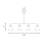 Hashimoto 4-Light Linear Chandelier in Matte Black-1863785308