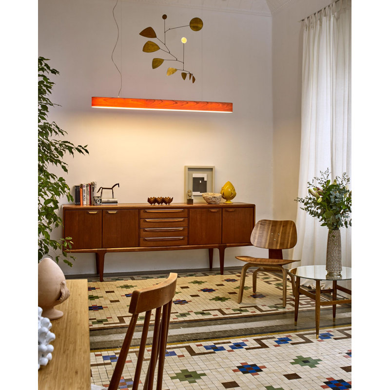 I-Club 5 - Light LED Pendant, 2700K, Natural Cherry