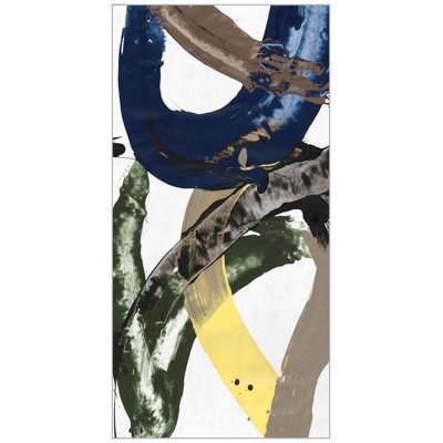 «Azure Abstract 2» par Thom Filicia, peinture sur toile à cadre flottant