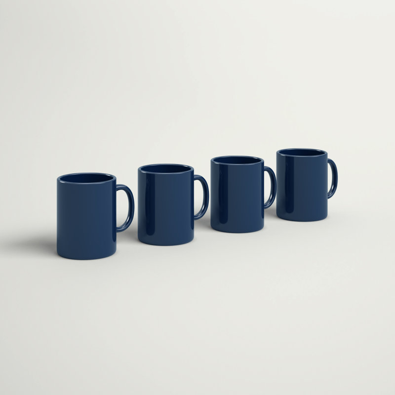 Plainfield Stoneware Coffee Mug, Navy Blue