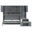 Lit escamotable simple, lit escamotable avec placard, tiroirs et bureau
