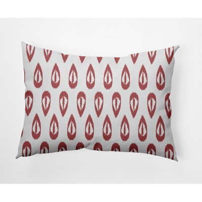 Housse et insert de coussin rectangulaire d'extérieur Ikat Tears
