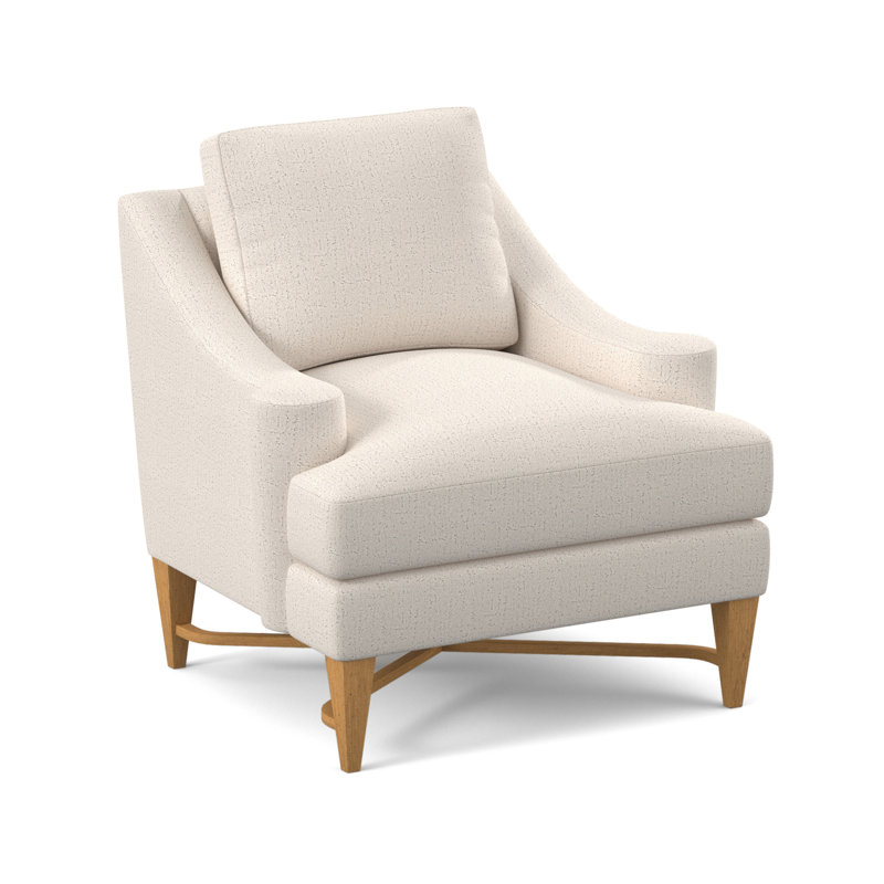 Foxtrot Upholstered Armchair, Amber, Venice Ivory