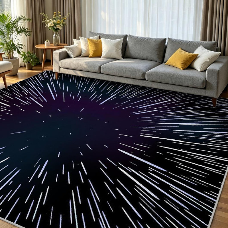 Tapis d'intérieur transparent Clear Star, Rectangle 79 po x 118 po