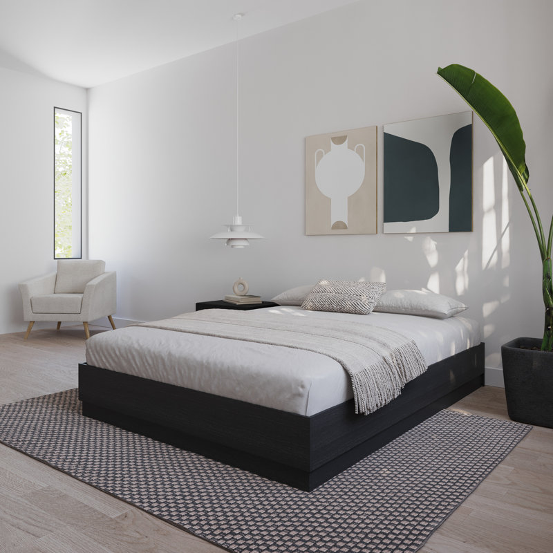 Jodeen Platform Bed, Full, Black