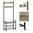 Versatile Industrial Coat Rack Shoe Bench - Rustic Entryway Hall Tree With Adjustable Hooks And Shoe Storage - Functional Design-2074211901