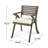 6 - Person Acacia Wood Patio Dining Set with Rectangular Table