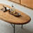 Oval living room coffee table