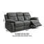 Armontae 3 Seater Manual Recliner Sofa