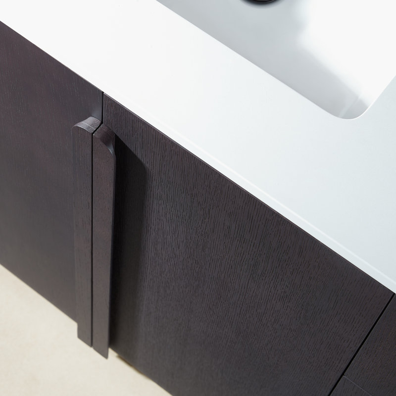 Ensemble de meuble-lavabo autoportant 72 po Parma, Chêne espresso