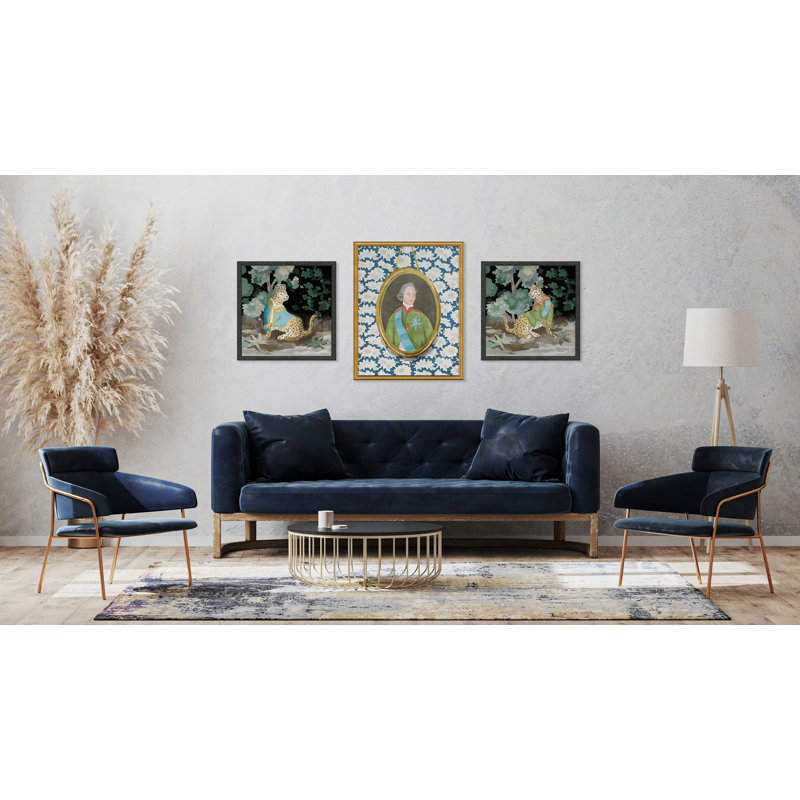 Gentleman 2 Print by Dana Gibson, Gold Framed, 36" H x 30" W x 1" D