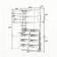 Garde-manger autoportant avec tablettes de porte et plateaux coulissants-311694085