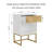 Table With Storage Drawer And Open Shelf,Side End Table For Bedroom,Living Room,Office White