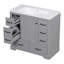 Ensemble de meuble-lavabo 36 po avec évier, six tiroirs, diviseur de tiroir multifonctionnel, tablette réglable-24942614-24942617