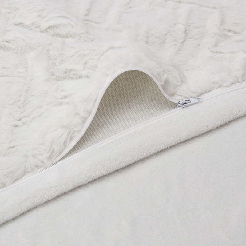 Chanasya Soft Cloud Duvet Microfiber Reversible 3 Piece Duvet Cover Set, White, Queen Duvet Cover + 2 Standard Pillowcases
