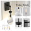 Ensemble de 2 appliques murales Modern Raindrop Modern pour salle de bain, chambre à coucher et couloir-413776933-413776934