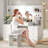 Greyden Zeibak Large Makeup Vanity With 8 Drawers, 14 Lighted Bulbs And Spacious Storage Space-704871127