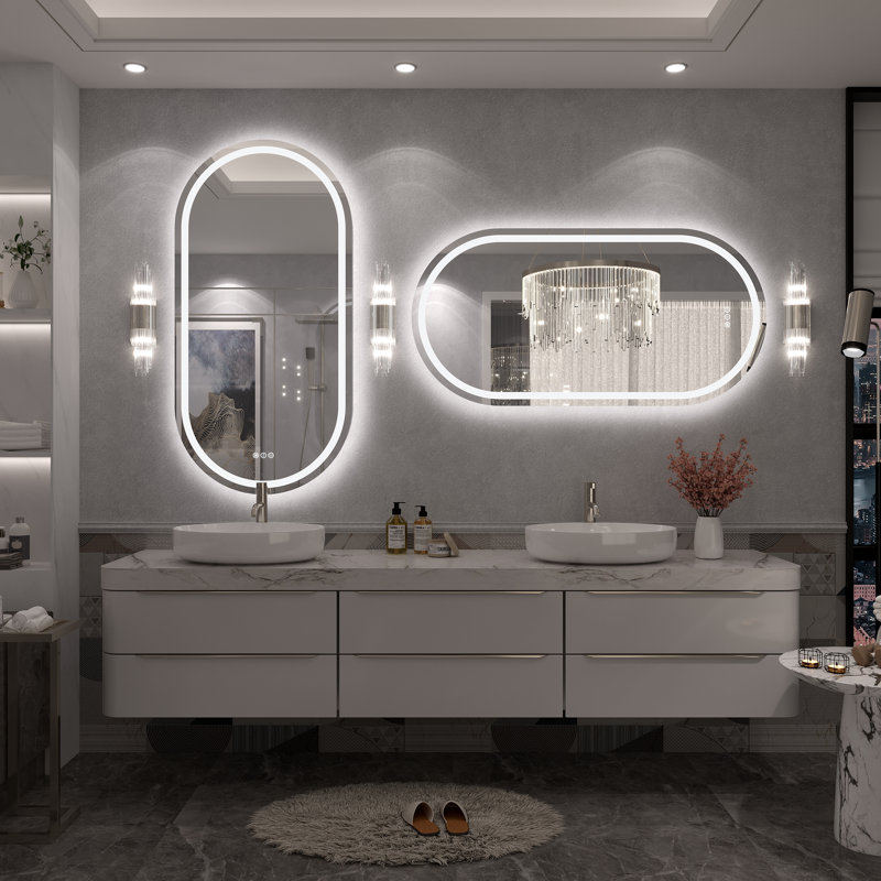 Miroir de salle de bain mural Molly, 48 po x 24 po