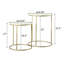 Tables gigognes en marbre Sholto