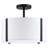 Milbourne Linen Semi Flush Mount
