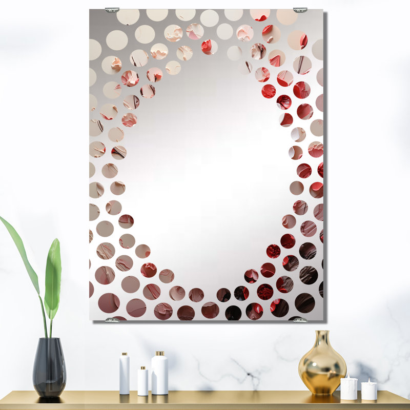 Defazio - Grand miroir mural cerise MIR132498, 40 po x 30 po