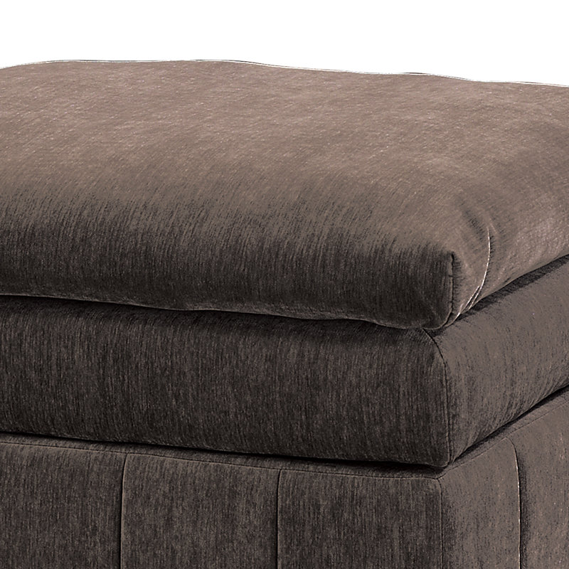Fabric Ottoman, Brown