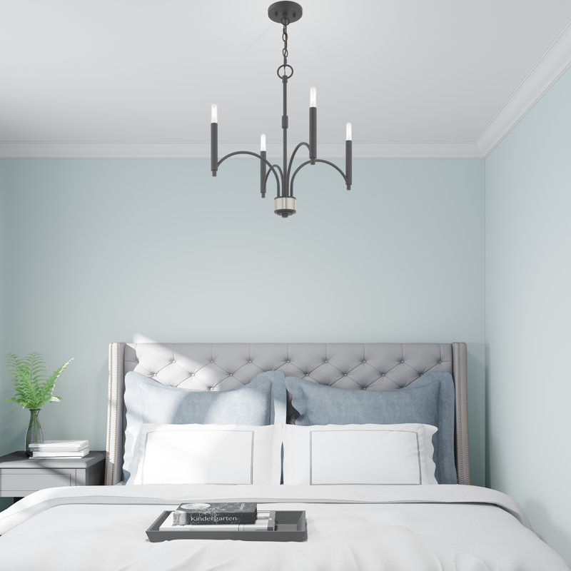 Lochlain 4 - Light Dimmable Classic / Traditional Chandelier, Scandinavian Gray