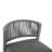 5-Piece Modern Aluminum Indoor Outdoor Dining Set, Rope Woven Patio Bar Set with Rectangular Table-1058411625