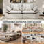 2 Seats 87" Upholstered Soft Sofa With Pillows-594253104-592792284