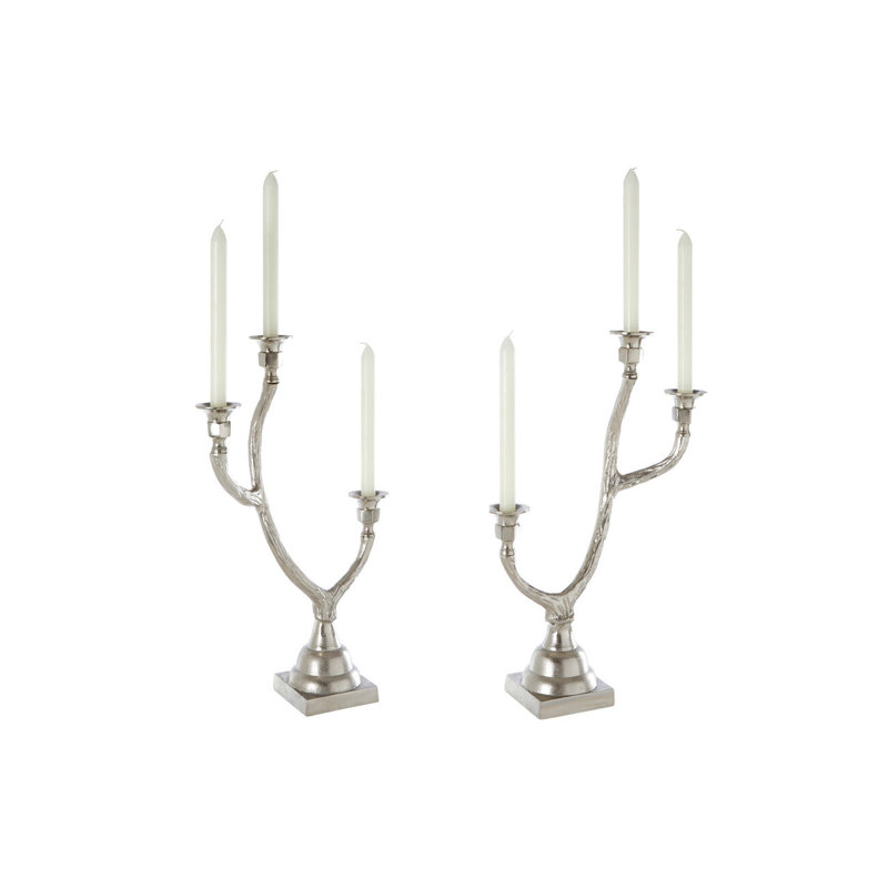 Connally 2 Piece Metal Tabletop Candelabra Set