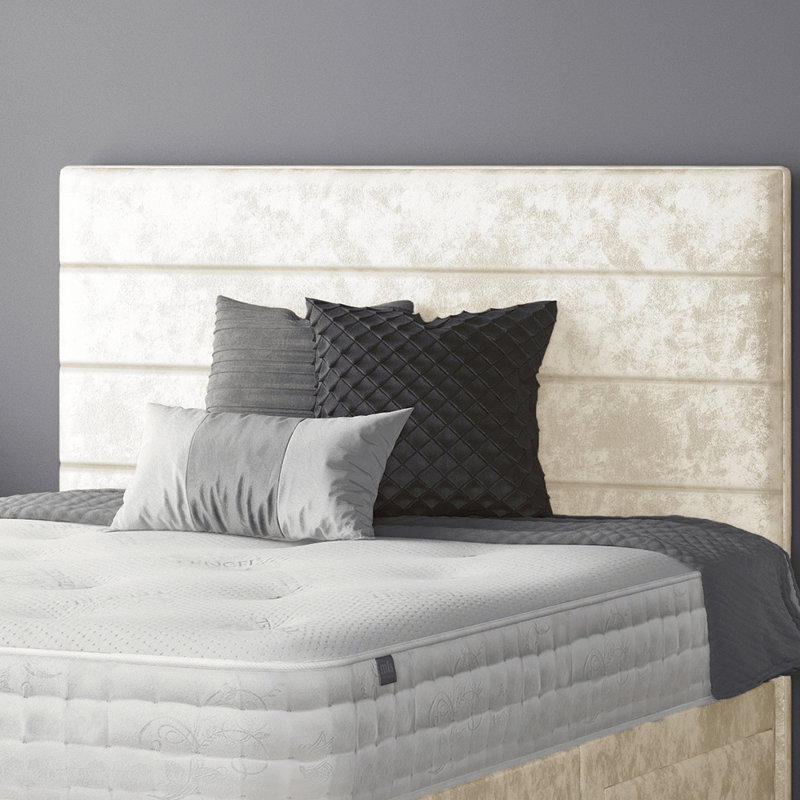 Brand Upholstered Headboard, Double (4'6), Cream