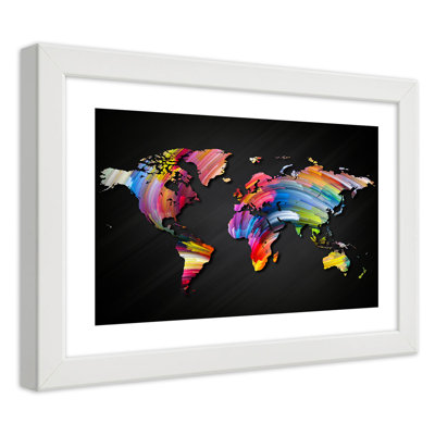 Coloured Cards - Single Picture Frame Print