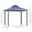 Hardtop Gazebo Canopy With Polycarbonate Double Roof, Aluminum Frame, Permanent Pavilion Outdoor Gazebo With Netting And Curtains(Canopy)