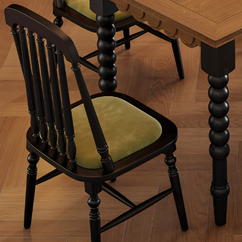French vintage dining table sets, 5 Pieces: Table, 4 Chairs, 29.52" H x 55.11" W x 31.49" D