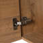 Armoire de salle de bain flottante de 18 po avec lavabo et porte en résine blanche - Espace de rangement moderne en bois contreplaqué