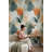 Abstract Floral Wallpaper Modern Removable Textured Wall Double Roll