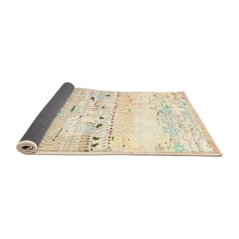 Tapis beige/brun traditionnel O'Donnelly, Rond 4 pi