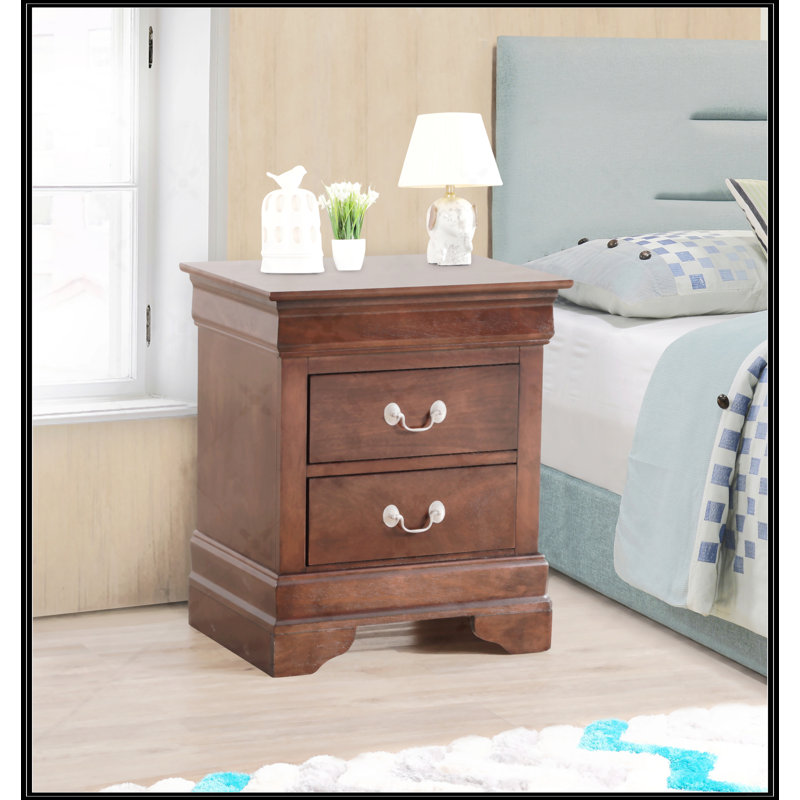 Table de chevet Louisphillipe, Brun