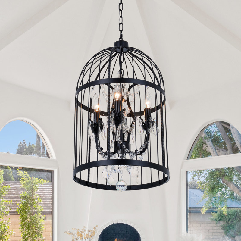 Lustre géométrique de style lanterne à 4 lumières Fouladgar