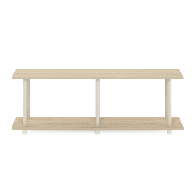 Ebern Designs Turn-N-Tube No Tools Modern Rectangle Side Table, Oak