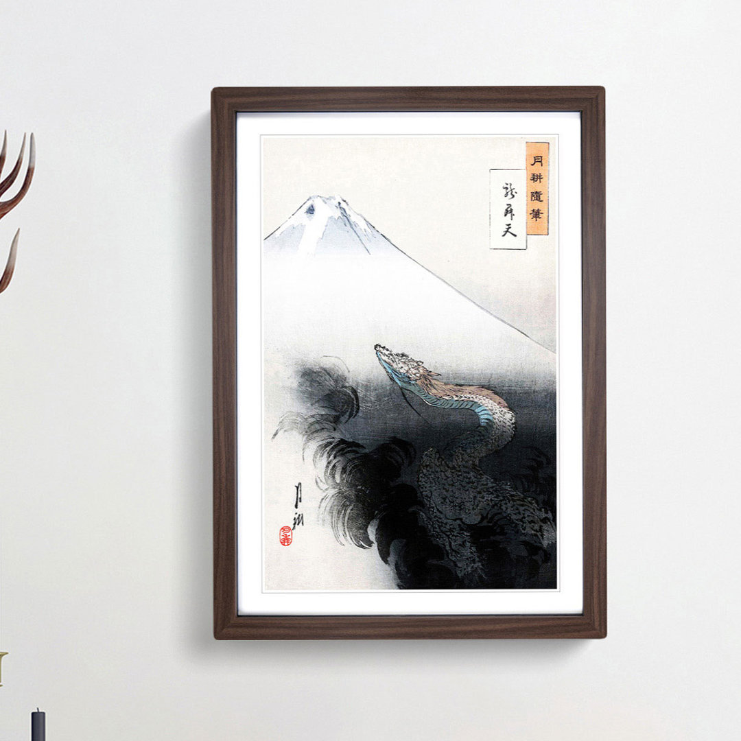 Rising Dragon by Ogata Gekko - Picture Frame Painting Print