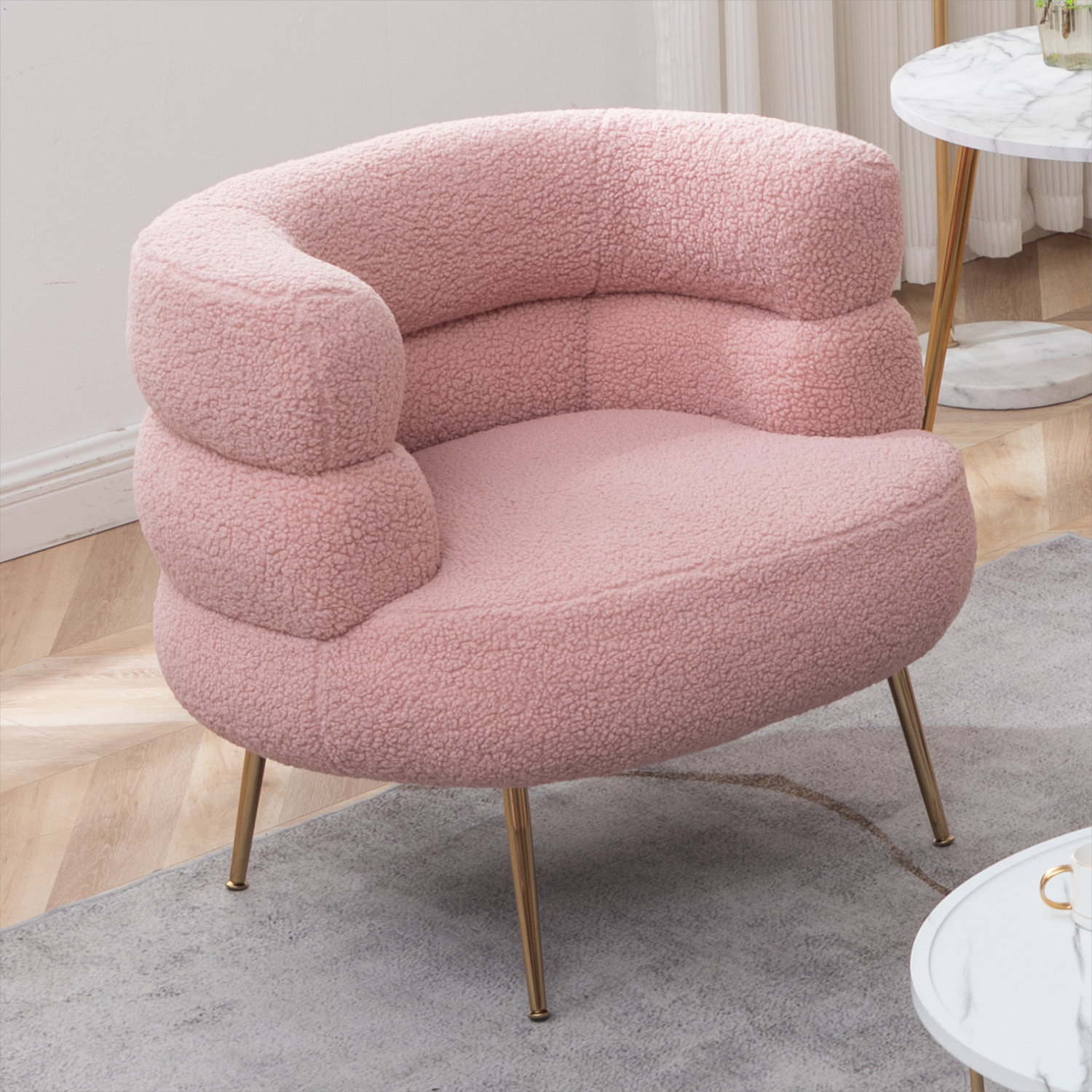 Comfy discount velvet armchair