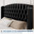 Velvet Upholstered Platform Bed Frame, With Deep Button Tufted Wingback Headboard-1201124717-1201124719