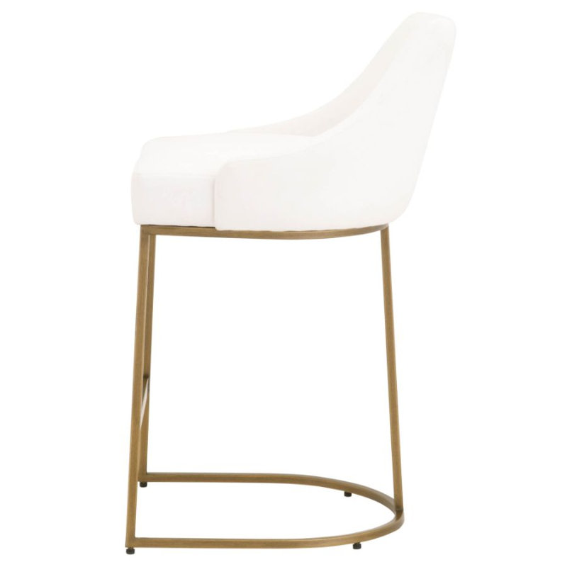 Tabouret de comptoir rembourré 35,25 po Kaiser, Doré