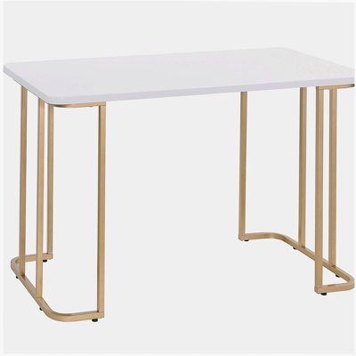 Bureau à livres or blanc